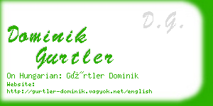 dominik gurtler business card